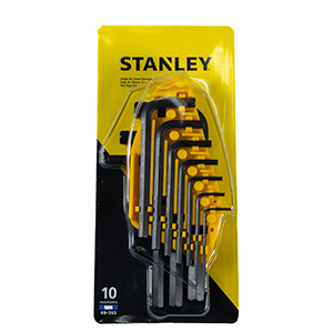 JUEGO DE LLAVES ALLEN STANLEY 69-253 10 PIEZAS MILIMETRICAS