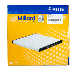 FILTRO DE CABINA MILLARD MC98256 TOYOTA 4RUNNER 03-08 / CAMRY 2.4L 02-06 / CAMRY 3.0 00-02 / SIENNA 04-06