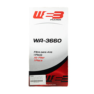FILTRO DE AIRE WEB WA3660 CHRYSLER NEON 95-99 DODGE CARAVAN/GRAND CARAVAN/FORD TRACER/NISSAN TERRANO 02-03 REF.42133
