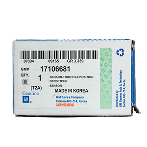 SENSOR TPS PRESENTACION GM 17106681 CHEVROLET AVEO / OPTRA / CORSA / SPARK / CIELO / RACER / MATIZ / DAMA