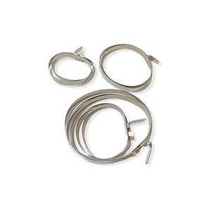 KIT DE TIRRAP ACERO INOXIDABLE GREKIS PARA GUARDAPOLVO DE TRIPOIDE / CAJETIN