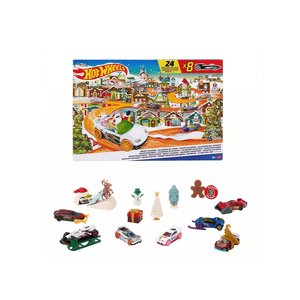 CALENDARIO DE ADVIENTO HOT WHEELS PACK 8CARROS/16 ACCESORIOS HTG00