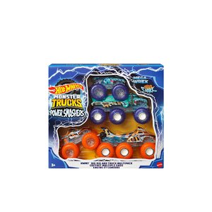 CARRO HOT WHEELS MONSTER TRUCKS POWER SMASHERS MEGA WHREX-TIGER SHARK HYJ29
